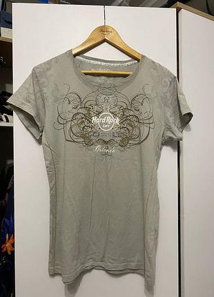 Футболка жіноча hard rock cafe couture сіра