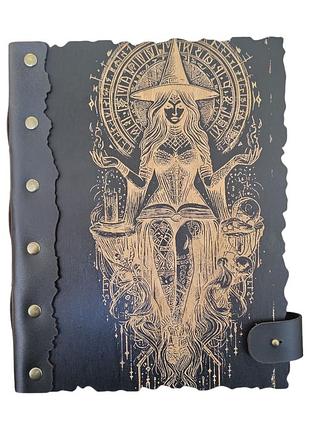 Деревянный блокнот " волшебница" 210х170мм 100 страниц