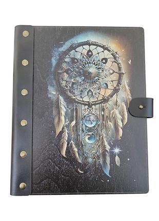 Деревянный блокнот " ловец снов" 210х170мм 100 страниц