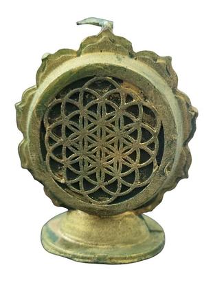 Свічка на виконання бажань "квітка життя" жовта