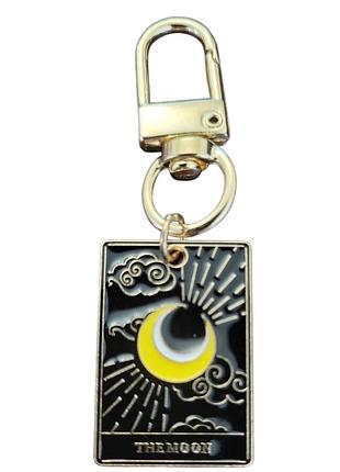 Брелок металлический таро луна разноцветный 60 мм
