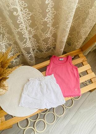 Набір для дівчинки стильні шорти та майка