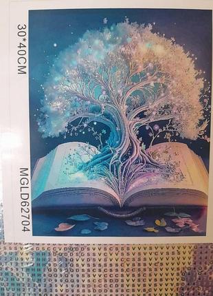 Алмазная мозаика дерево жизни 30*40 см набор