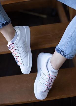 Adidas superstar white love🆕 шикарные кроссовки адидас 🆕 купить наложенный платёж7 фото