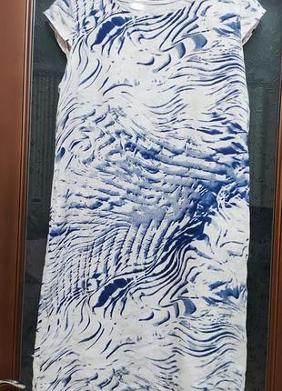 Лляна сукня для пишненьких дам linen+linen (100%) льон.