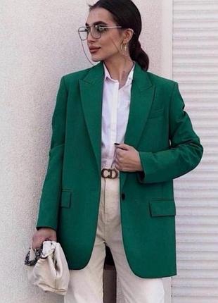 Піджак смарагдовий зелений