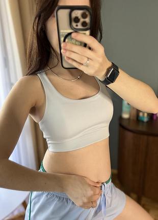 Голубой спортивный топ h&amp;m sport