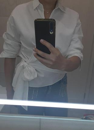 Блуза жіноча zara білого кольору