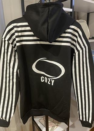 Нова толстовка на флісі для хлопця підлітка підліткова мастерка унісекс кофта на змійці з капюшоном