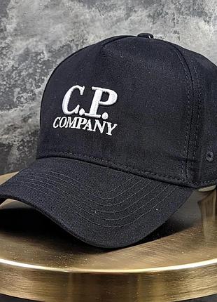 Кепка бейсболка c.p. company lux белое лого, стильная кепка c.p. company, брендовый головной убор c.p. company