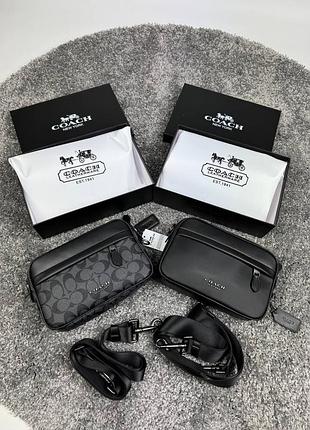 Сумка coach, женская или мужская брендовая сумка, стильная сумка coach на плечо, модная сумка coach, аксессуар coach, сумка coach