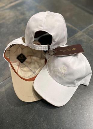 Кепка loro piana, стильная бейсболка лоро пиана, брендовая кепка loro piana из натуральных материалов