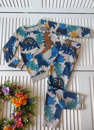Спортивный костюм на флисе на мальчика принт динозавры 🦖🦕 5-6лет george