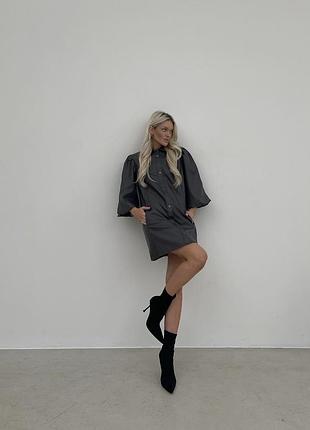 Сукня «riddle» з еко-шкіри