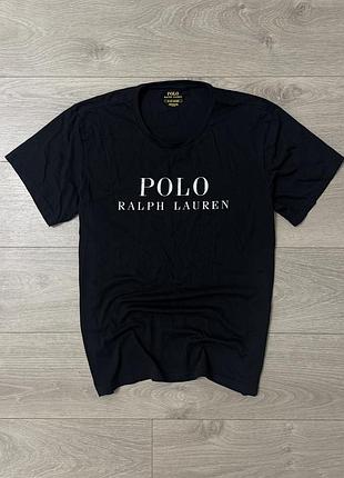 Чорна якісна футболка ральф лаурен polo ralph lauren, розмір факт l, оригінал