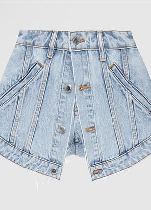 Джинсова спідниця-шорти alexander wang