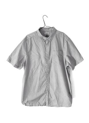 Белая рубашка с принтом и коротким рукавом george