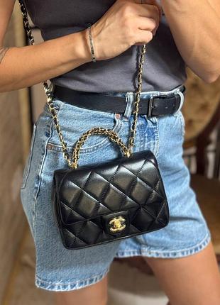 Сумка жіноча шкіряна чорна брендова