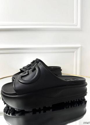 ▪️жіночі шльопанці шльопки gucci чорні