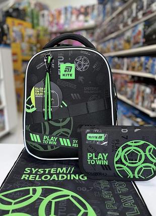 Набір kite рюкзак + пенал + сумка для взуття set_k25-555s-2 play&win
