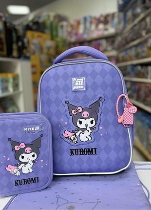 Набір kite рюкзак + пенал + сумка для взуття set_hk25-555s-2 kuromi