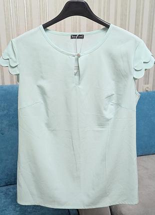Блуза мятного цвета s (44)