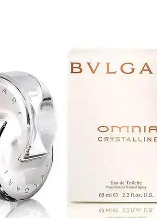 Bvlgari omnia crystalline 65 мл з магнітной стрічкой жіноча туалетна вода