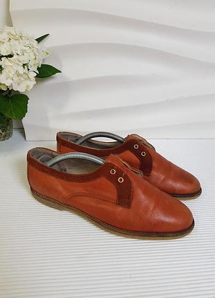 Кожаные коралловые туфельки bally 39