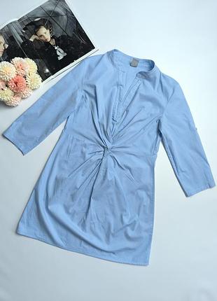 Хлопковое платье рубашка zebra m eur 38 - 40 р (нюанс)