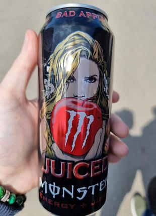 Пустая банка monster energy bad apple juiced