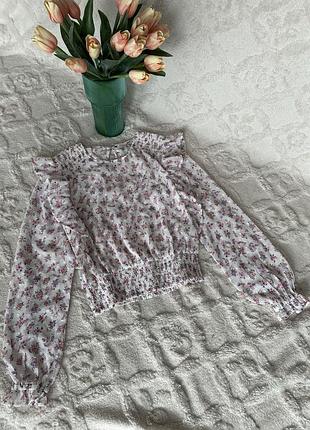 Блуза жіноча у квіти