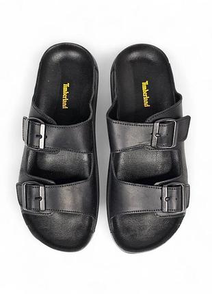Шлепанці timberland slides leather  • black •