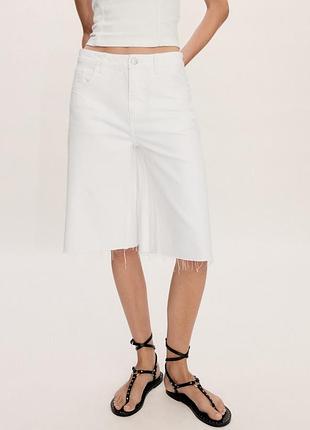 Шорты бермуды джинсовые zara mango