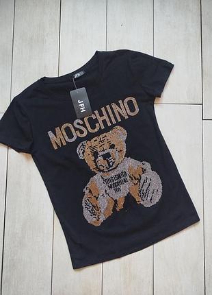 Женская футболка с ярким стразами✨