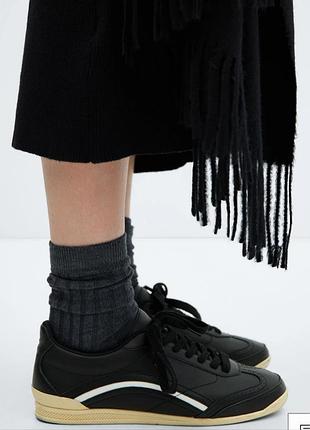 Кроссовки кожаные