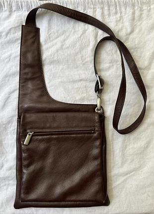 Сумка коричнева шкіра унісекс