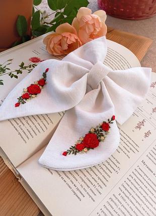 Банти з вишивкою для дівчат