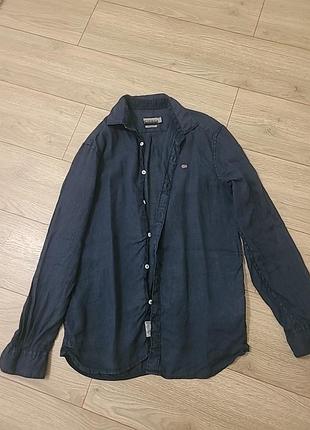 Лляна сорочка napapijri 💯% льон