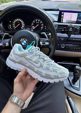 Кроссовки женские nike p 6000 white grey | спортивные найк p6000 белые серые