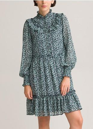 Шифоновое платье zara