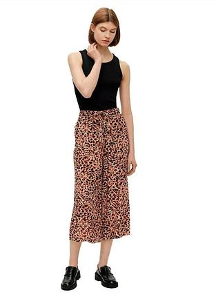 Вискозные брюки юбка кюлоты бриджи палаццо