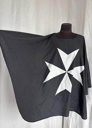 Накидка плащ рицарі лицар тамплієр мальтійський орден гопитальер карнавальний