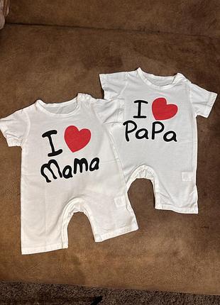 Набір котонових ромперів  3-6 місяців для малюків