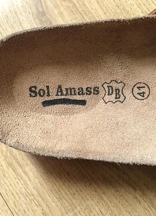 Шкіряні ортопедичні шльопанці sol amass8 фото