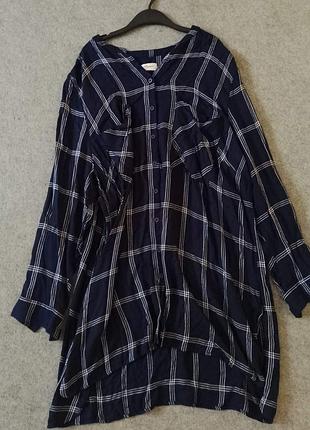 Сорочка блуза в клітинку