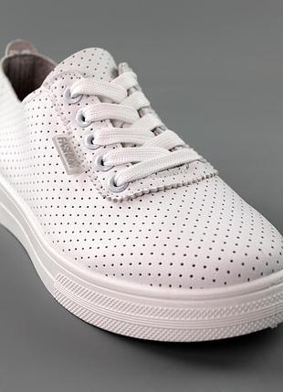 Кеды женские летние перфорация 591559 белые