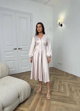 Сукня атласна