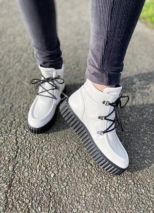 Ботинки утепленные кожаные оригинал marc o appolo р.37