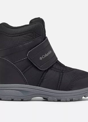 Columbia зимние ботинки сапоги unisex-child fairbanks omni-heat hiking boot black graphite