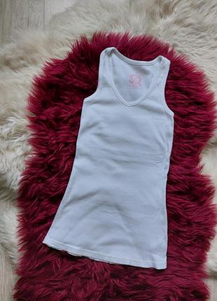 💚♥️💛 базова біла футболка в рубчик